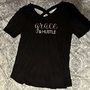 Grace & Hustle Black Women's Graphic Tee